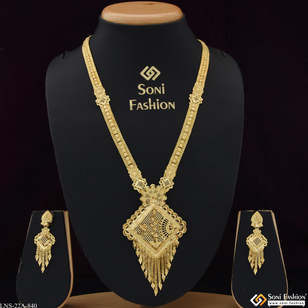 Decorative Design Gold Plated Necklace Set for Women - Style A840