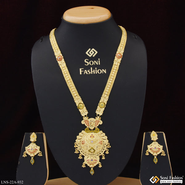 Exclusive Design Gold Plated Necklace Set for Women - Style A932