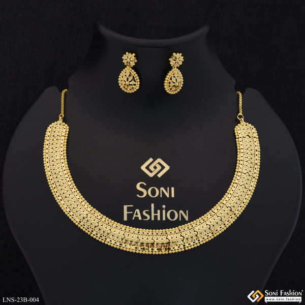 Sparkling Design Gold Plated Necklace Set for Women - Style B004