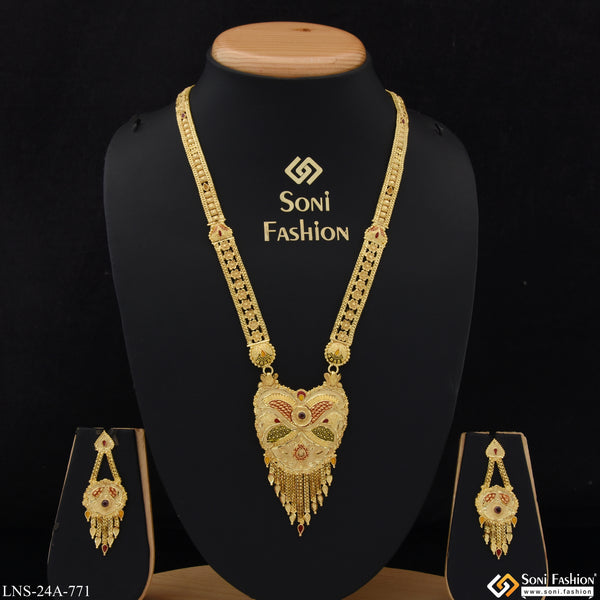 Beautiful Design Gold Plated Necklace Set for Women - Style A771