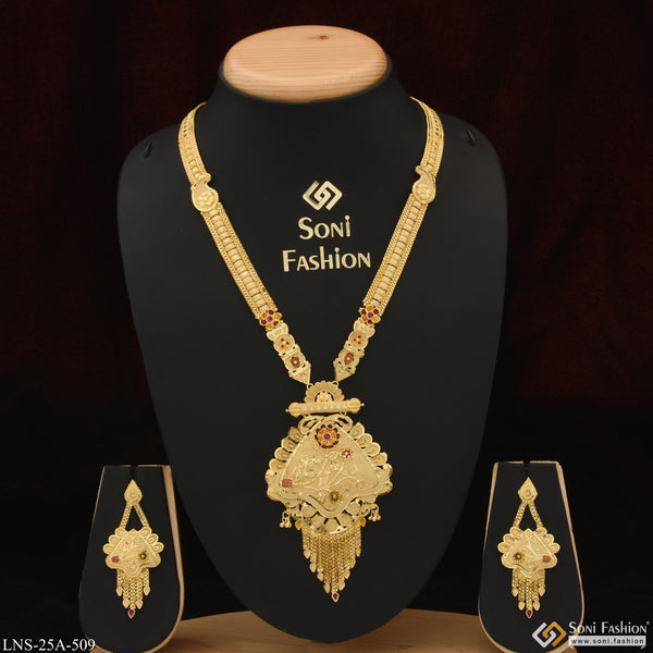 Sparkling Design Graceful Design Gold Plated Necklace Set for Women - Style A509