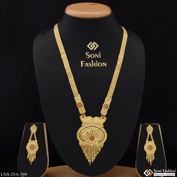 Exclusive Design Gold Plated Necklace Set for Women - Style A769