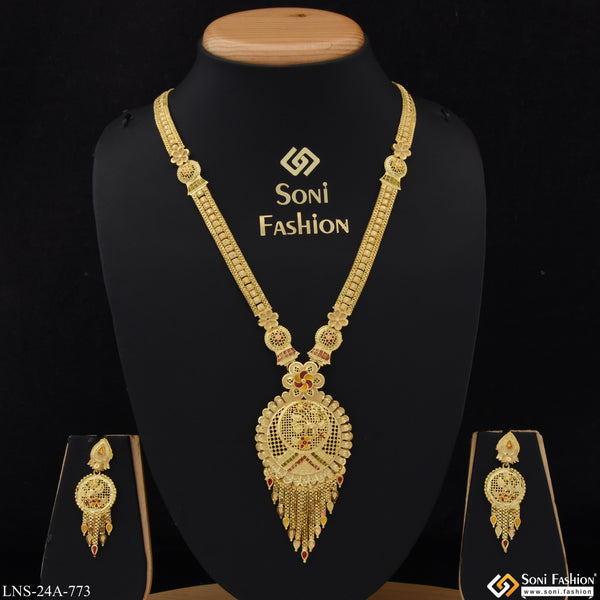 Best Quality Stunning Design Gold Plated Necklace Set for Women - Style A773