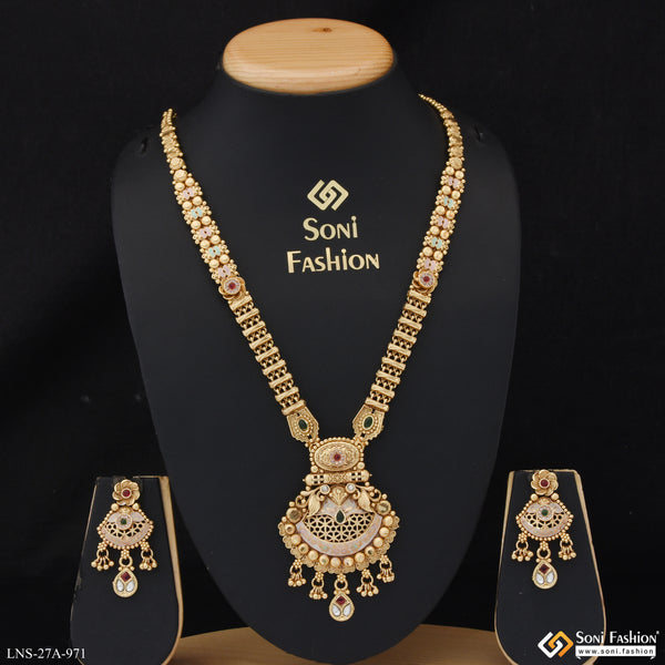 Unique Design Gold Plated Necklace Set for Ladies - Style A971