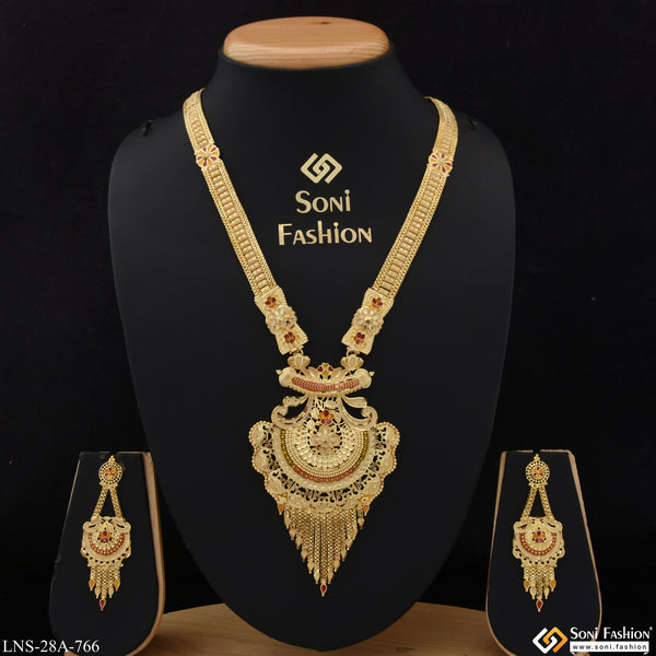 Eye-Catching Design Gold Plated Necklace Set for Women - Style A766