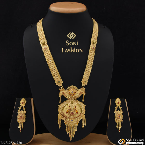 Decorative Design Gold Plated Necklace Set for Women - Style A770