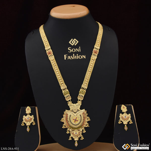 Artisanal Design Gold Plated Necklace Set for Women - Style A931