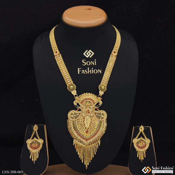 Decorative Design Gold Plated Necklace Set for Women - Style B065