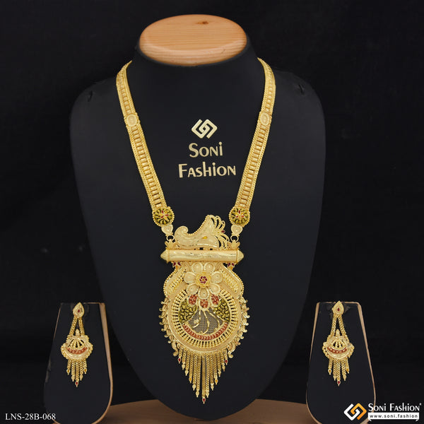 Chic Design Gold Plated Necklace Set for Women - Style B068