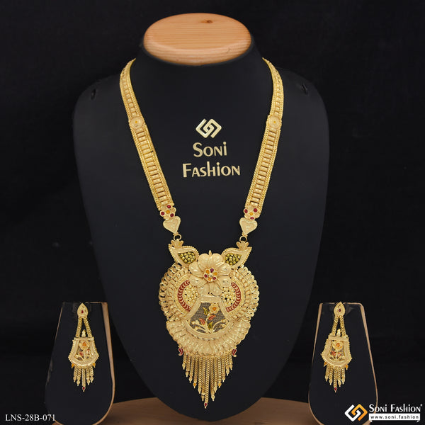 Designer Gold Plated Necklace Set for Women - Style B071