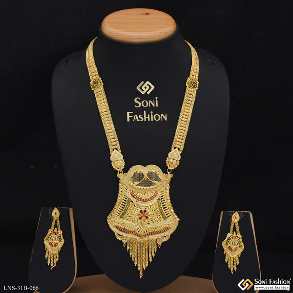 Lovely Design Gold Plated Necklace Set for Women - Style B066