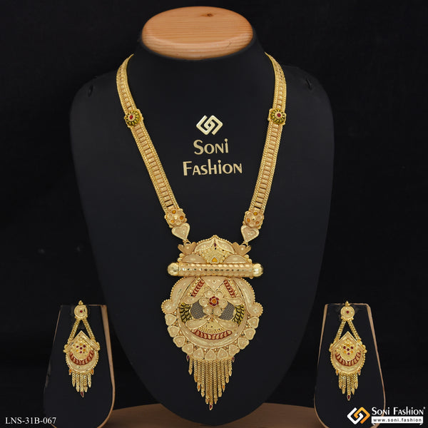 Unique Design Gold Plated Necklace Set for Women - Style B067