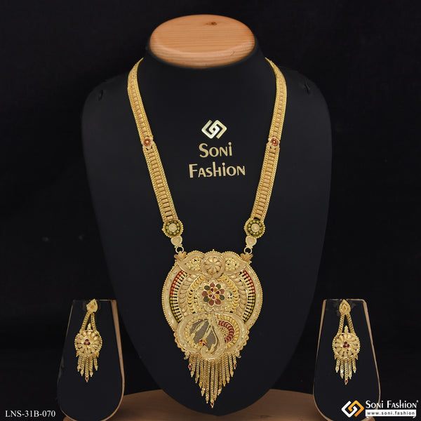 Gorgeous Design Gold Plated Necklace Set for Women - Style B070