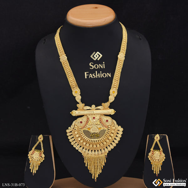 Sparkling Design Gold Plated Necklace Set for Women - Style B073