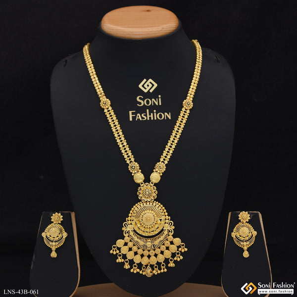 1 Gram Gold Plated New Style Necklace Set for Women - Style B061