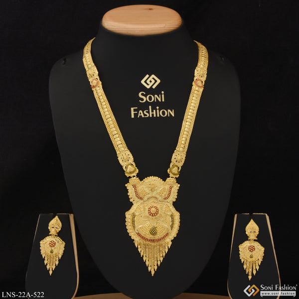 Gorgeous Design Stunning Design Gold Plated Necklace Set for Women - Style A522