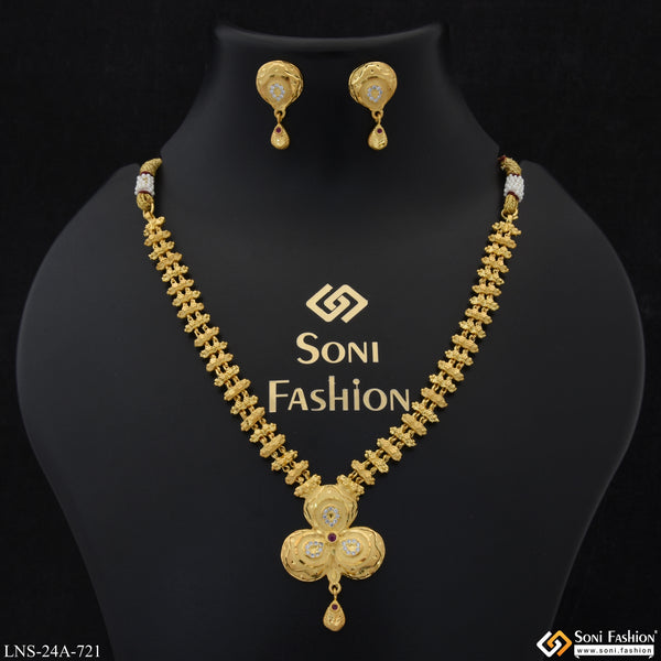 Best Quality Best Quality Gold Plated Necklace Set for Women - Style A721