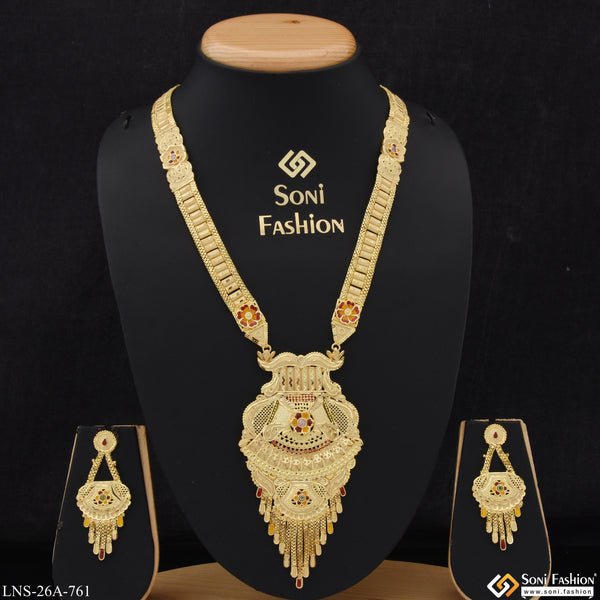 Charming Design Fashionable Gold Plated Necklace Set for Women - Style A761