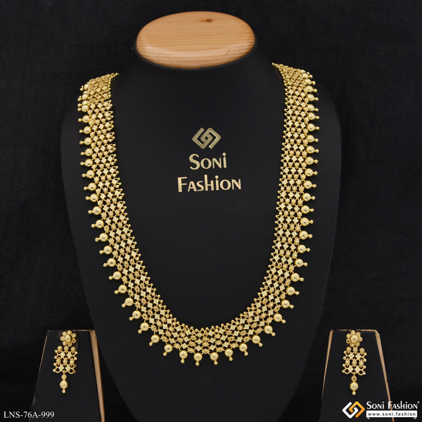 1 Gram Gold Plated Best Quality Necklace Set for Women - Style A999