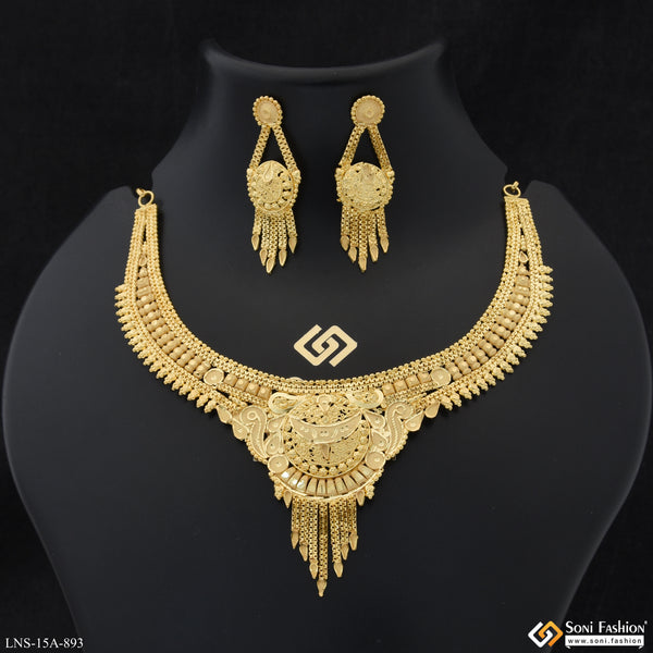 Charming Design Gold Plated Necklace Set for Women - Style A893