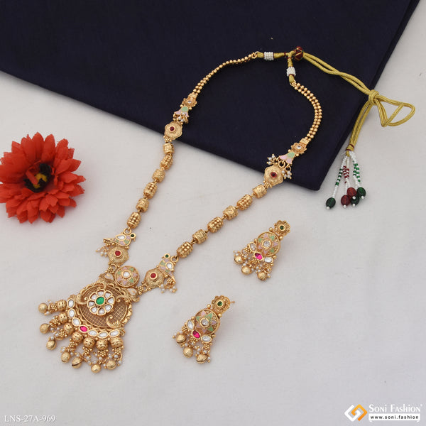 Fashionable Gold Plated Necklace Set for Ladies - Style A969