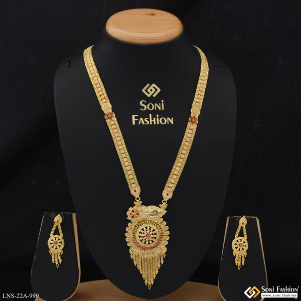 Magnificent Design Gold Plated Necklace Set for Women - Style A990