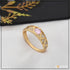 Exclusive Design with Diamond Chic Design Gold Plated Ring for Lady - Style LRG-153
