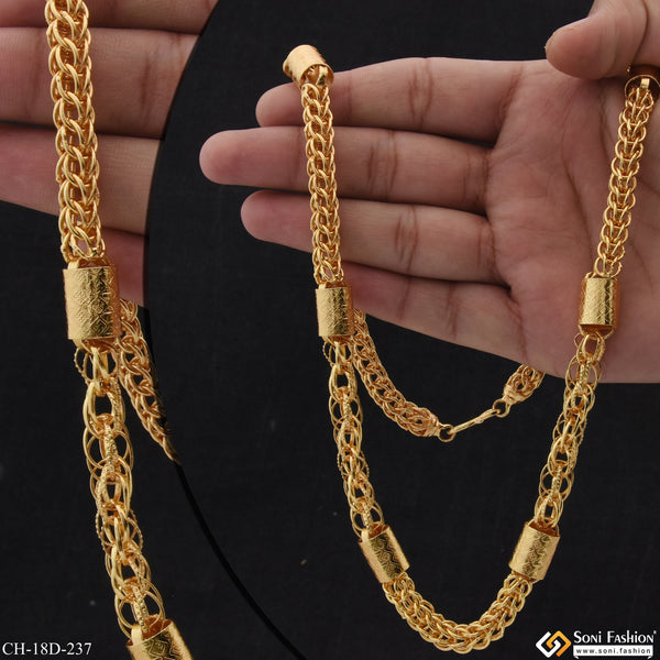 Latest Design Fancy Design High-Quality Gold Plated Chain for Men - Style D237