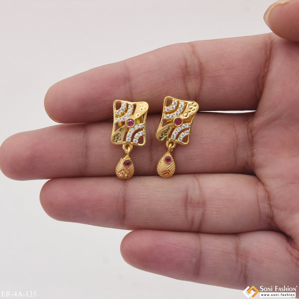 Latest Design Hand-Crafted Design Gold Plated Earrings for Ladies - Style A135