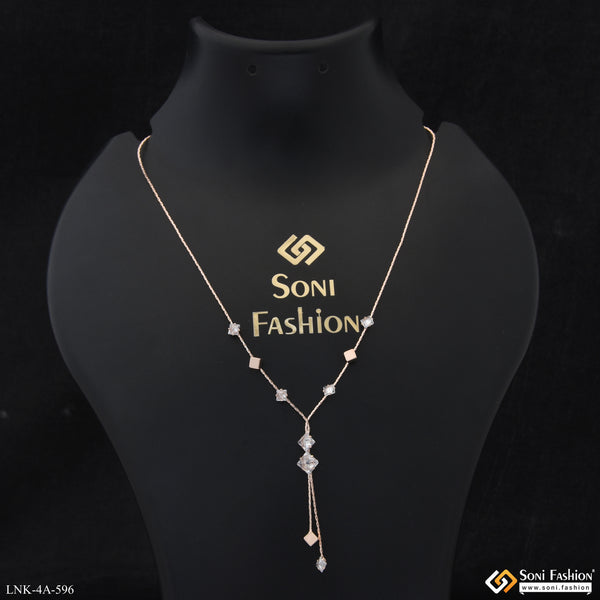 Latest Design Rose Gold Color Necklace for Ladies - Style A596