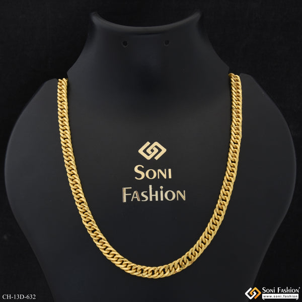 Link Fashionable Design Gold Plated Chain for Men - Style D632