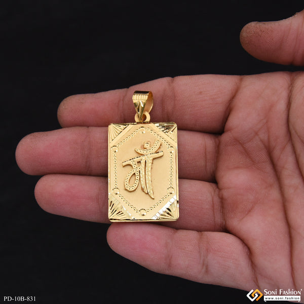 Maa Prominent Design Gold Plated Pendant for Men - Style B831