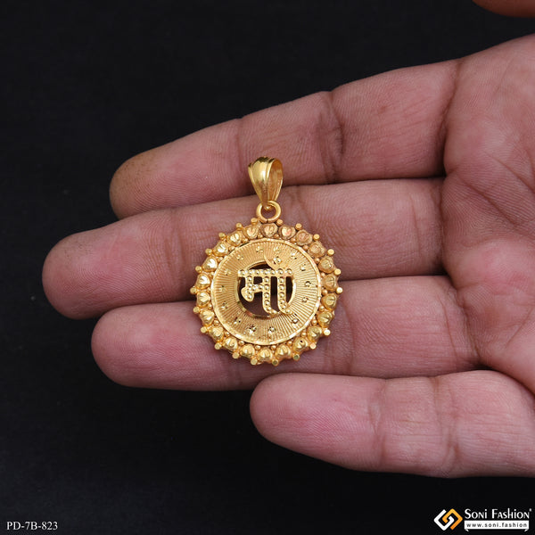 Maa Sophisticated Design Gold Plated Pendant for Men - Style B823