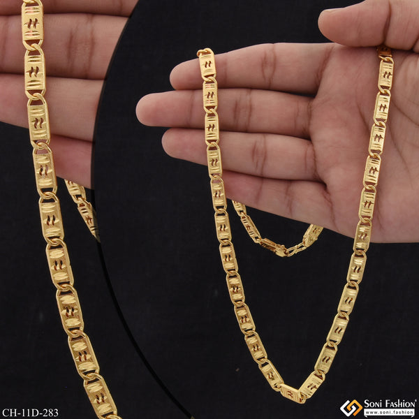 Stylish Design Best Quality Gold Plated Nawabi Chain for Men - Style D283