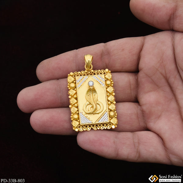 1 Gram Gold Plated Goga Maharaj Best Quality Pendant for Men - Style B803