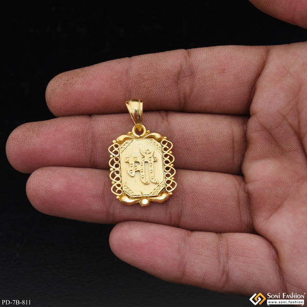 Maa Best Quality Elegant Design Gold Plated Pendant for Men - Style B811