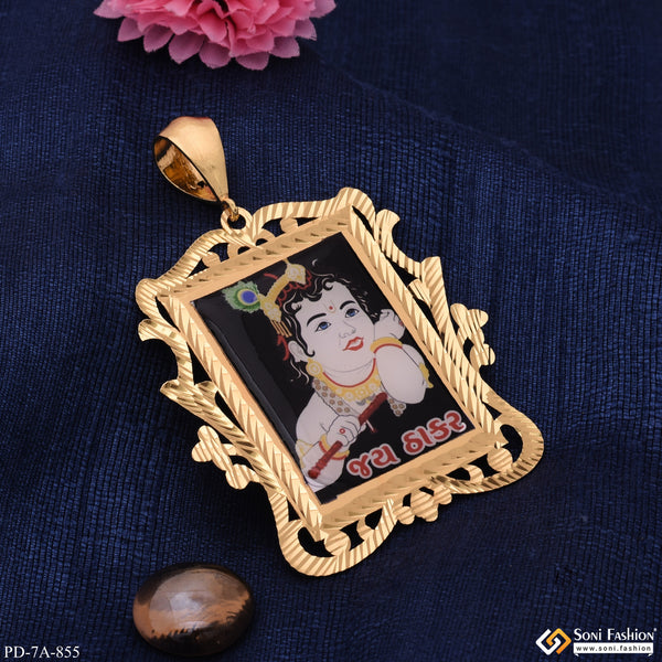 Jay Thakar Handmade Photo Gold Plated Pendant for Men - Style A855