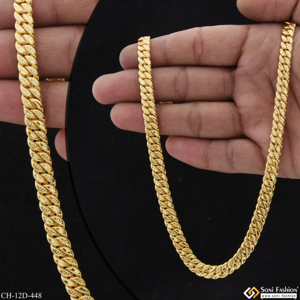 Best Quality Elegant Design Gold Plated Pokal Chain for Men - Style D448