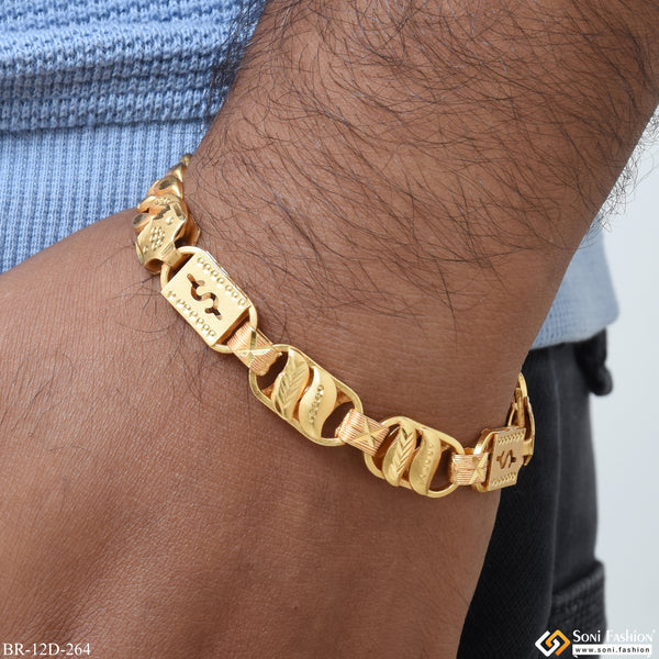 Pokal Decorative Design Best Quality Gold Plated Bracelet for Men - Style D264