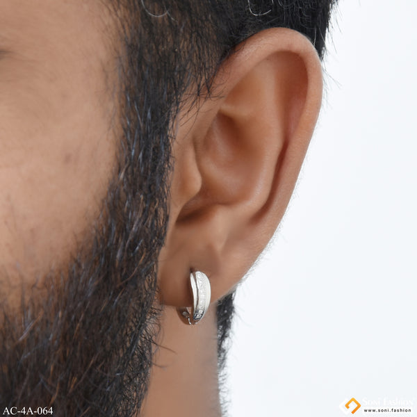 Popular Design 92.5 Sterling Silver Stud Earring for Men - Style A064