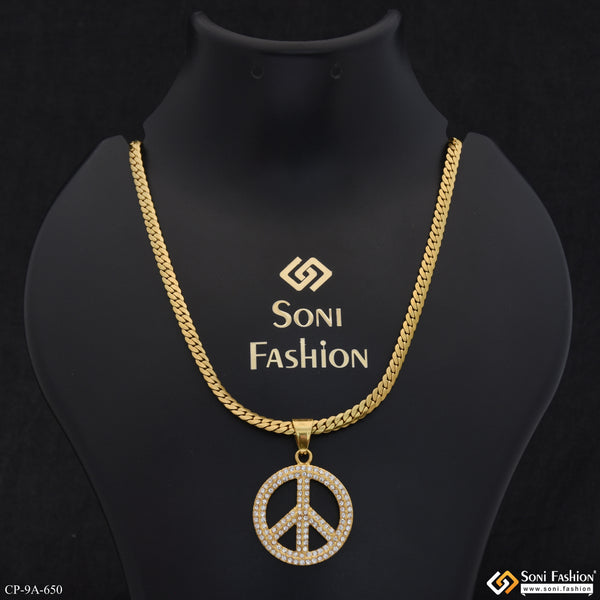 Popular Design Golden Color Chain Pendant Combo for Men - Style A650