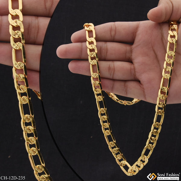 Superior Best Quality Attractive Design Gold Plated Chain for Men - Style D235