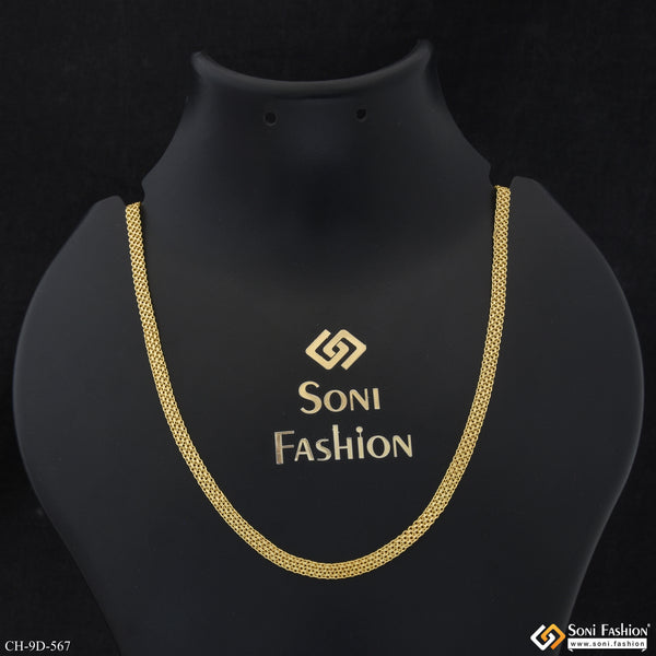 Superior Quality Gorgeous Design Gold Plated Chain for Men - Style D567