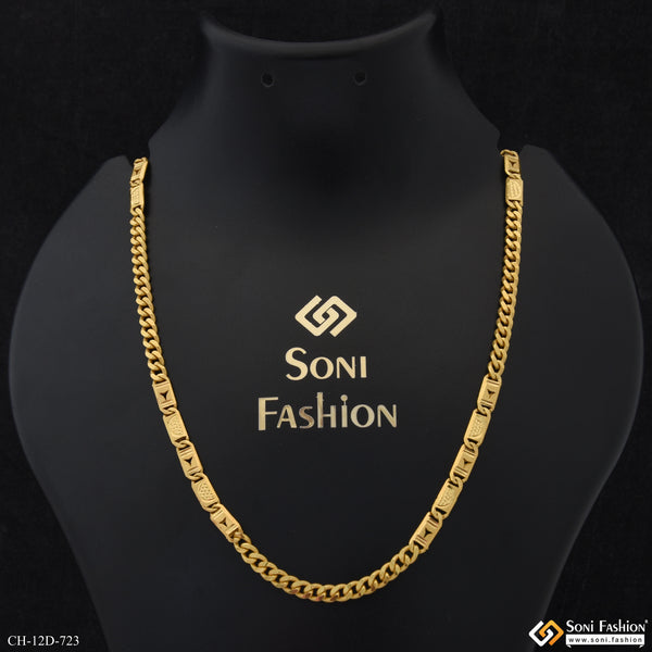 Traditional Design Gold Plated Link Nawabi for Men - Style D723