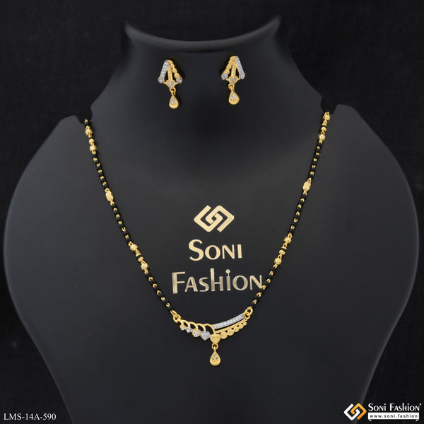 Unique Design Gold Plated Mangalsutra Set for Women - Style A590