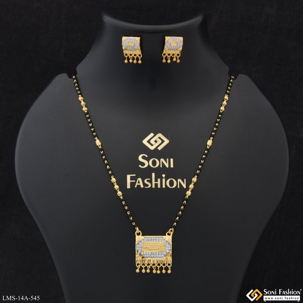 Unique Design Gold Plated Mangalsutra Set for Women - Style A545