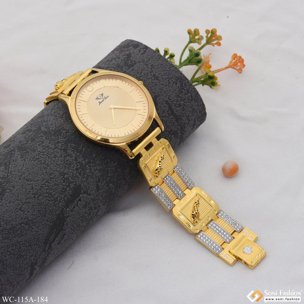 1 Gram Gold Plated Exciting Design High-Quality Watch for Men - Style A184