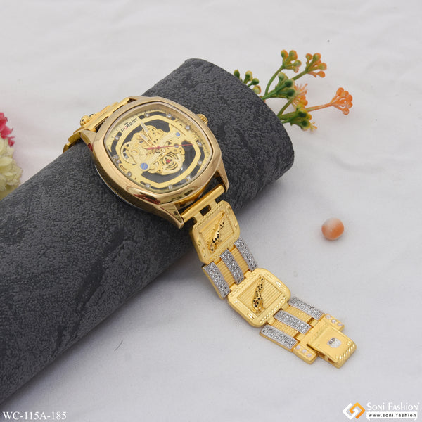 1 Gram Gold Plated Exceptional Design High-Quality Watch for Men - Style A185