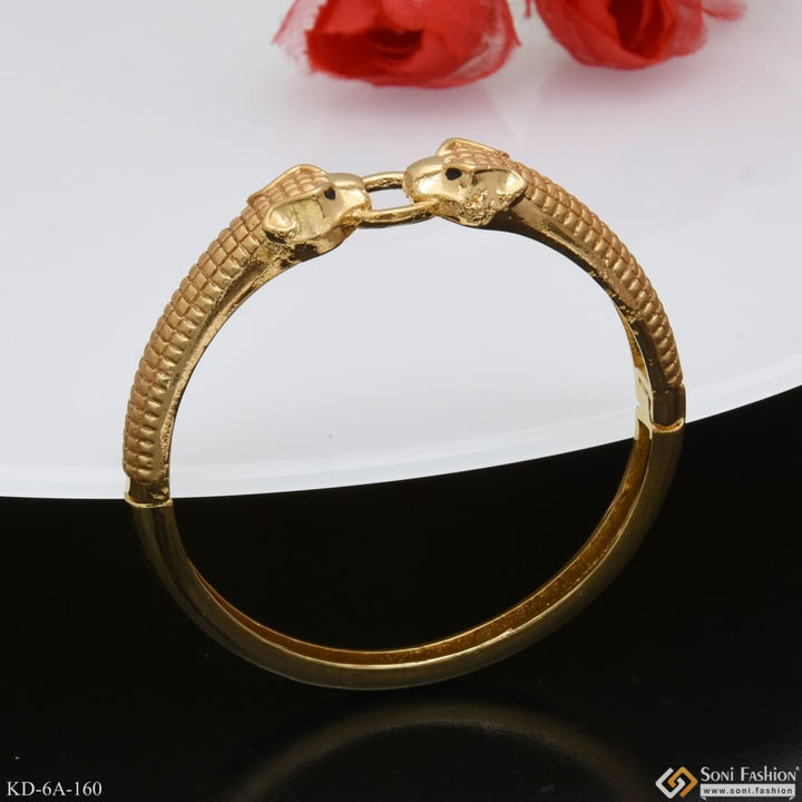 Anaconda snake dual face bracelet kada elegant design gold