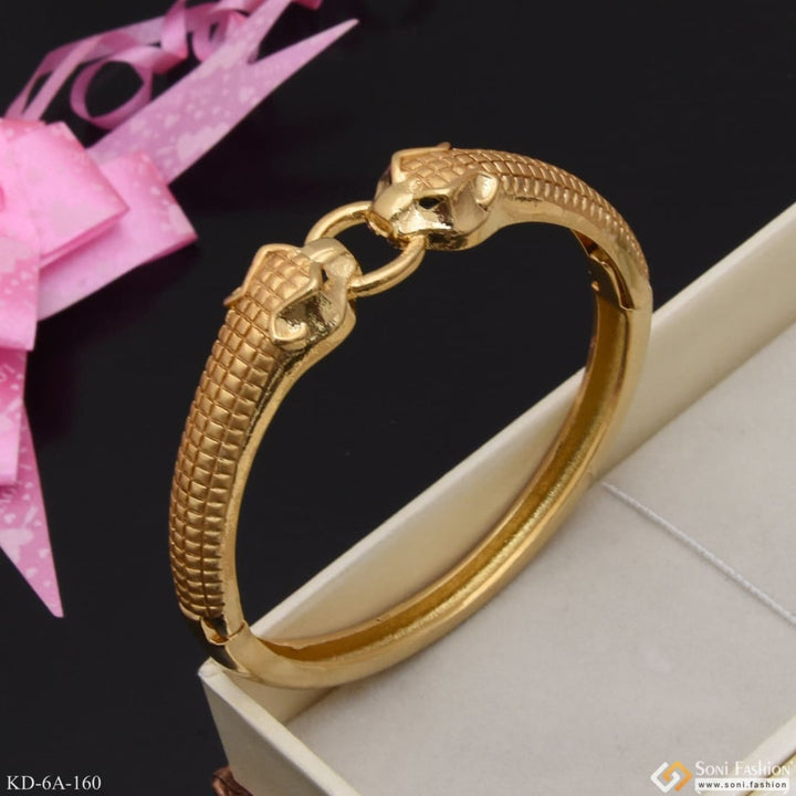 Anaconda snake dual face bracelet kada elegant design gold